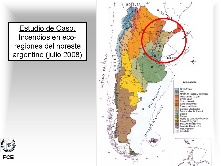 Estudio de Caso: Incendios en ecoregiones del noreste argentino (julio 2008) FCE 
