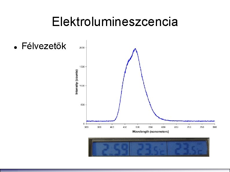 Elektrolumineszcencia Félvezetők 