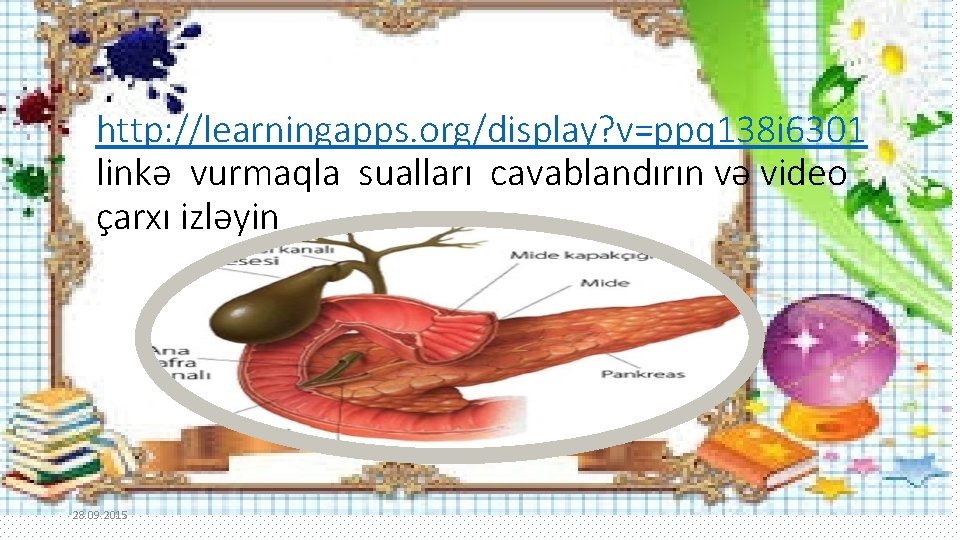 http: //learningapps. org/display? v=ppq 138 i 6301 linkə vurmaqla sualları cavablandırın və video çarxı