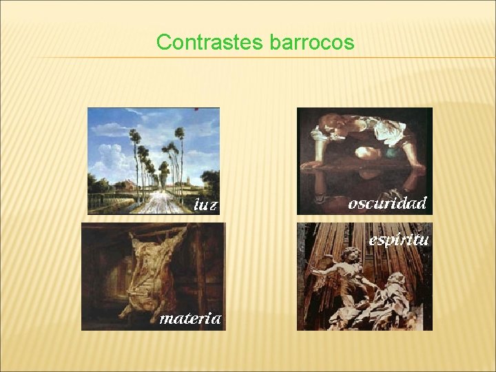 Contrastes barrocos 