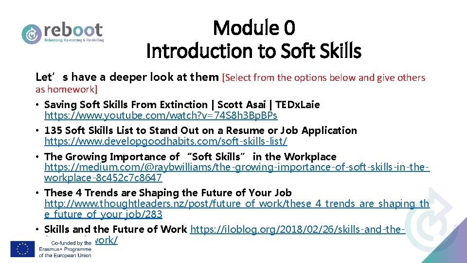 Module 0 Introduction to Soft Skills Let’s have a deeper look at them [Select