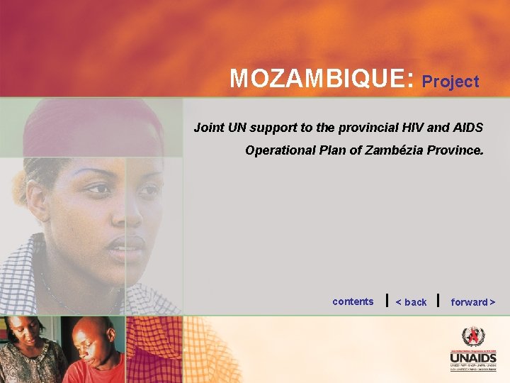MOZAMBIQUE: Project Joint UN support to the provincial HIV and AIDS Operational Plan of
