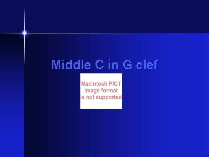 Middle C in G clef Middle C in G clef