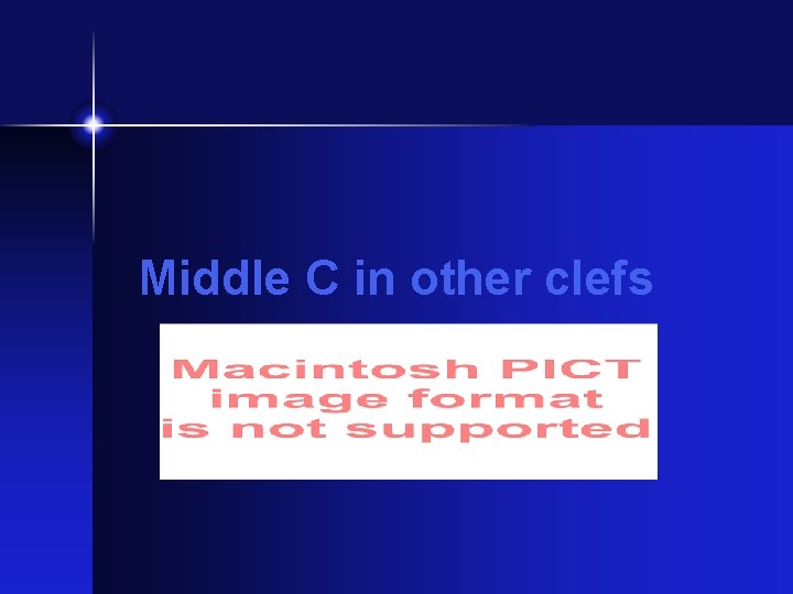 Middle C in other clefs Middle C in other clefs