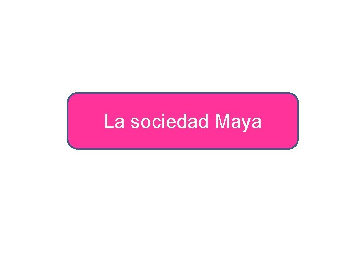 La sociedad Maya 