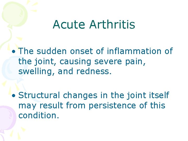 Acute Arthritis Dr Mge Bakgil Kalayc Acute Arthritis