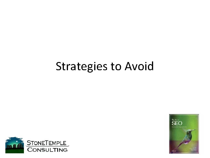 Strategies to Avoid 