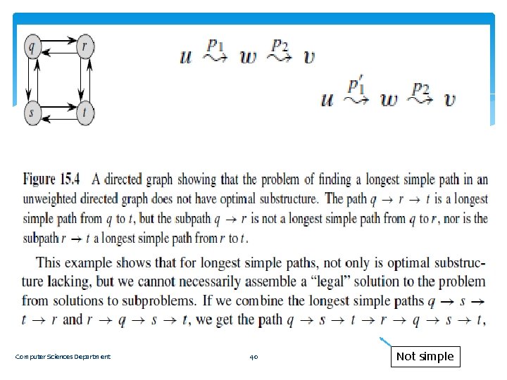 Computer Sciences Department 40 Not simple 