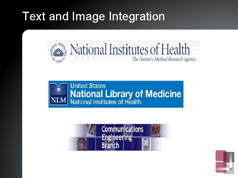 Text and Image Integration 