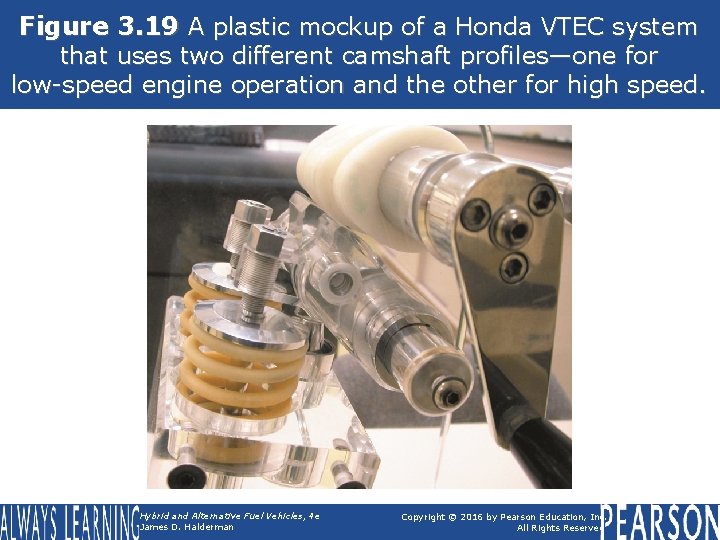 Figure 3. 19 A plastic mockup of a Honda VTEC system that uses two