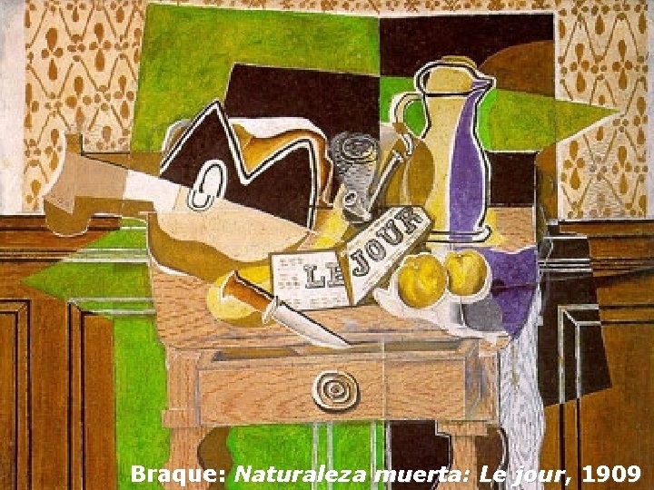 Braque: Naturaleza muerta: Le jour, 1909 