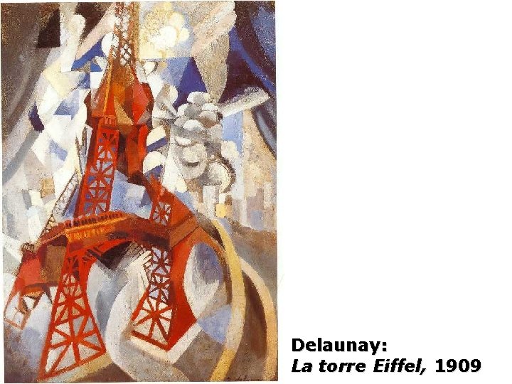 Delaunay: La torre Eiffel, 1909 