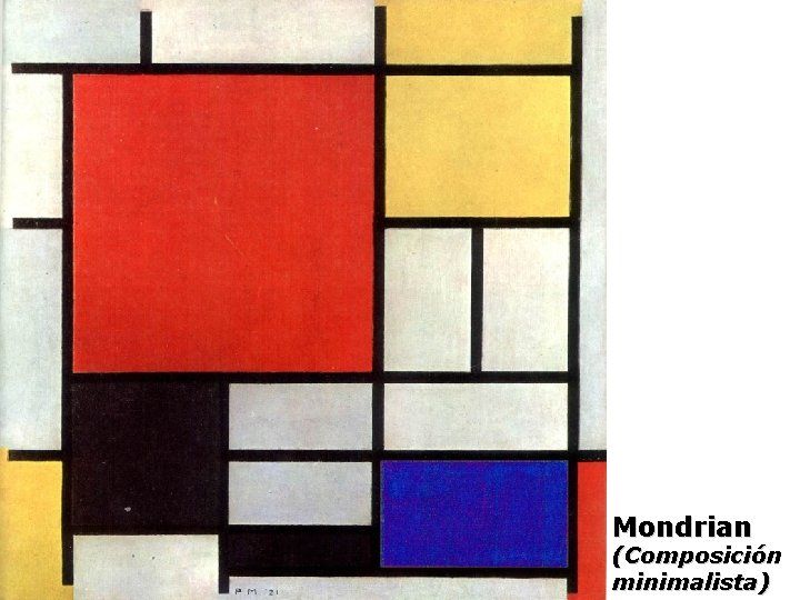 Mondrian (Composición minimalista) 