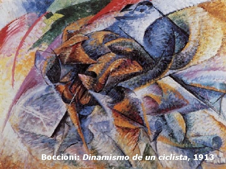 Boccioni: Dinamismo de un ciclista, 1913 