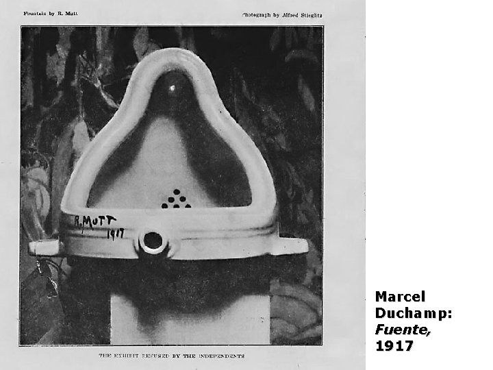 Marcel Duchamp: Fuente, 1917 