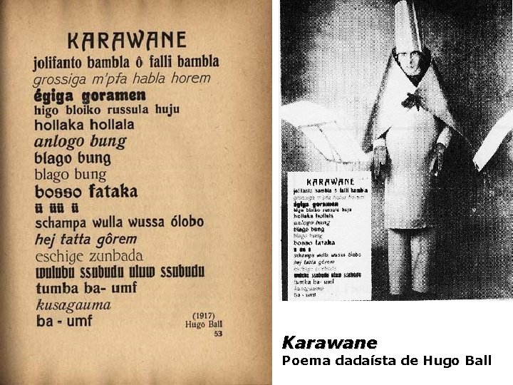 Karawane Poema dadaísta de Hugo Ball 