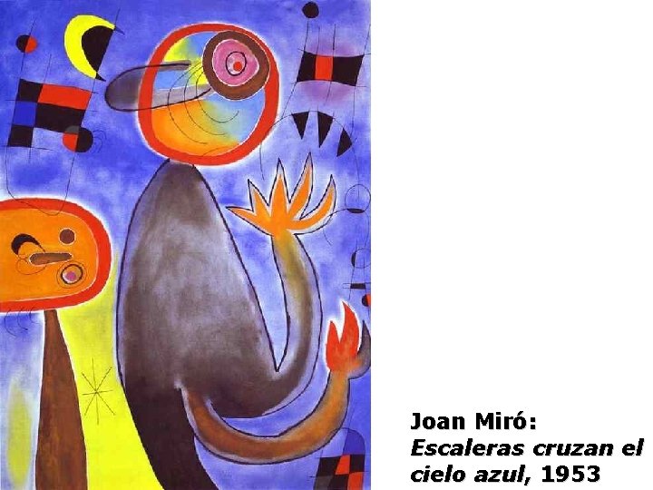 Joan Miró: Escaleras cruzan el cielo azul, 1953 