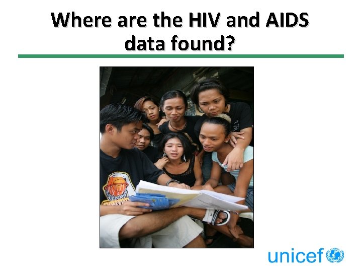 Where are the HIV and AIDS data found? 