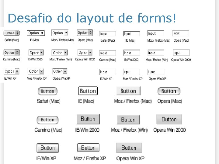 Desafio do layout de forms! 