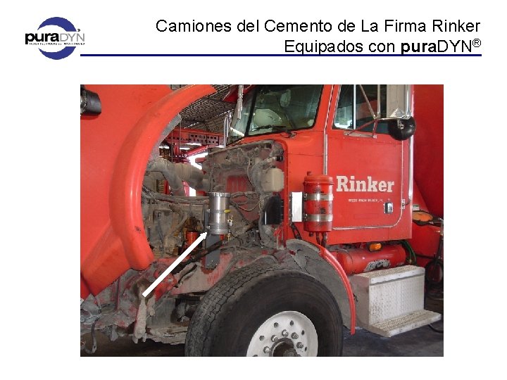 Camiones del Cemento de La Firma Rinker Equipados con pura. DYN® 