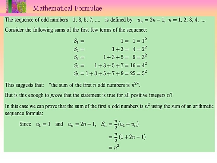 Mathematical Formulae 