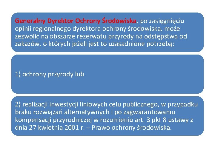 Generalny Dyrektor Ochrony Środowiska, po zasięgnięciu opinii regionalnego dyrektora ochrony środowiska, może zezwolić na