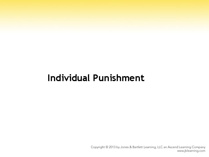 Individual Punishment 