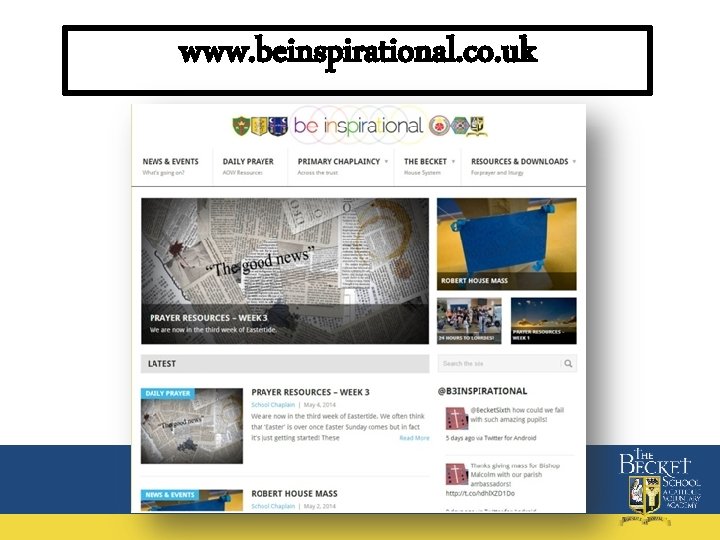 www. beinspirational. co. uk 