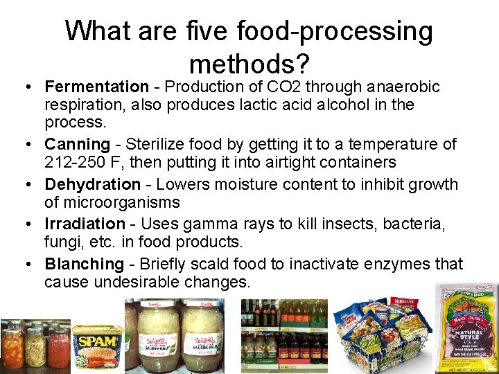 Food Processing Standard 19 0 Describe Food Safety
