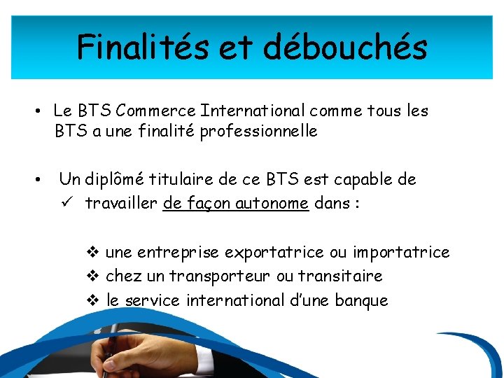 BTS Commerce International LYCEE LAPEROUSE Introduction Finalits dbouchs — free download
