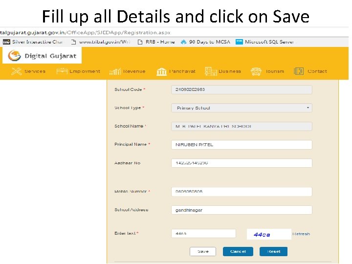 Fill up all Details and click on Save 