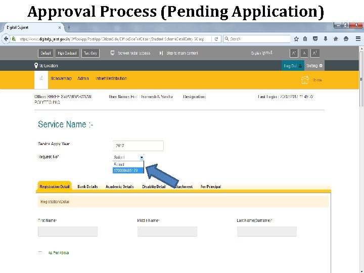 Approval Process (Pending Application) 