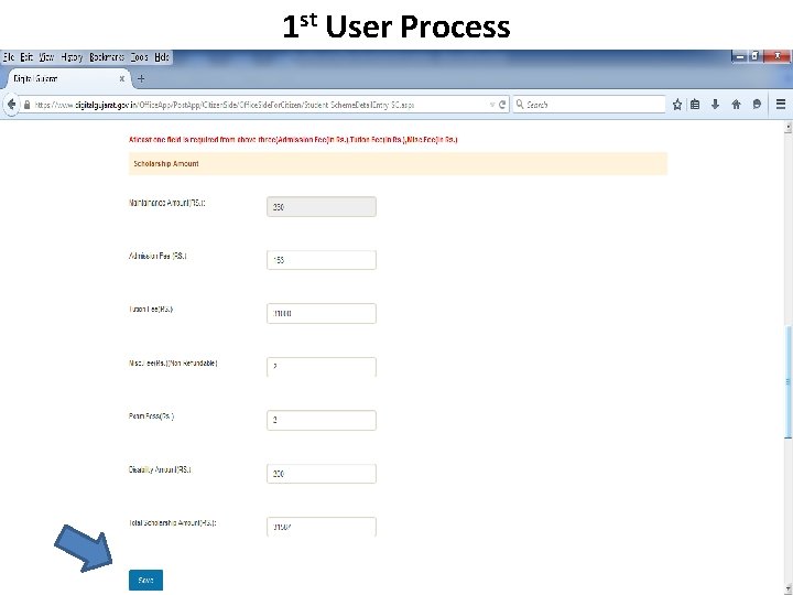 1 st User Process 