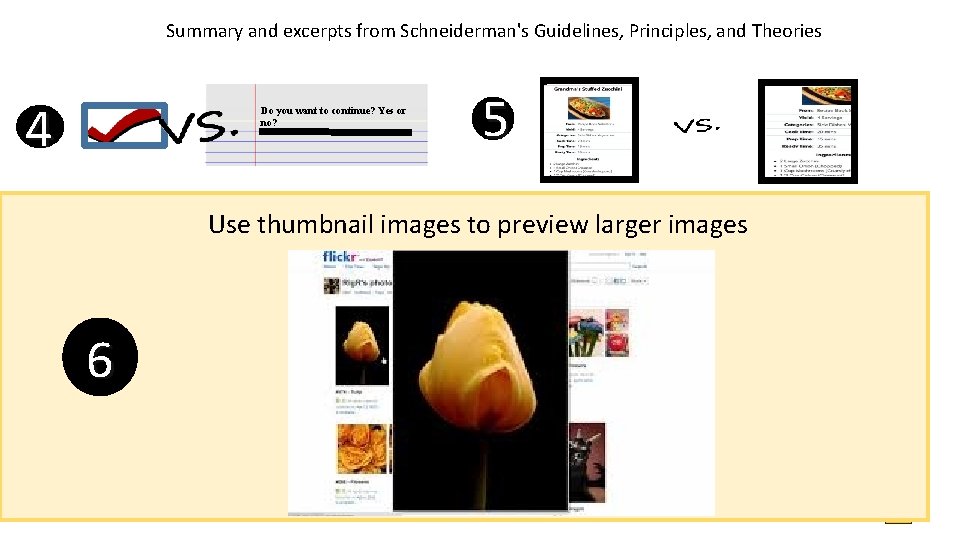 Summary and excerpts from Schneiderman's Guidelines, Principles, and Theories 4 Do you want to