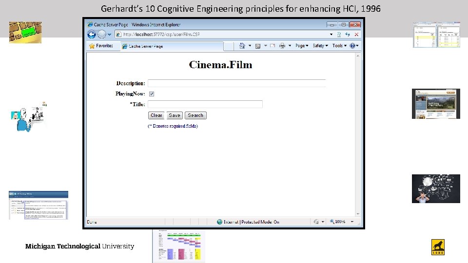 Gerhardt’s 10 Cognitive Engineering principles for enhancing HCI, 1996 