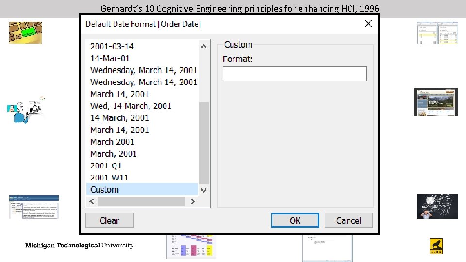 Gerhardt’s 10 Cognitive Engineering principles for enhancing HCI, 1996 