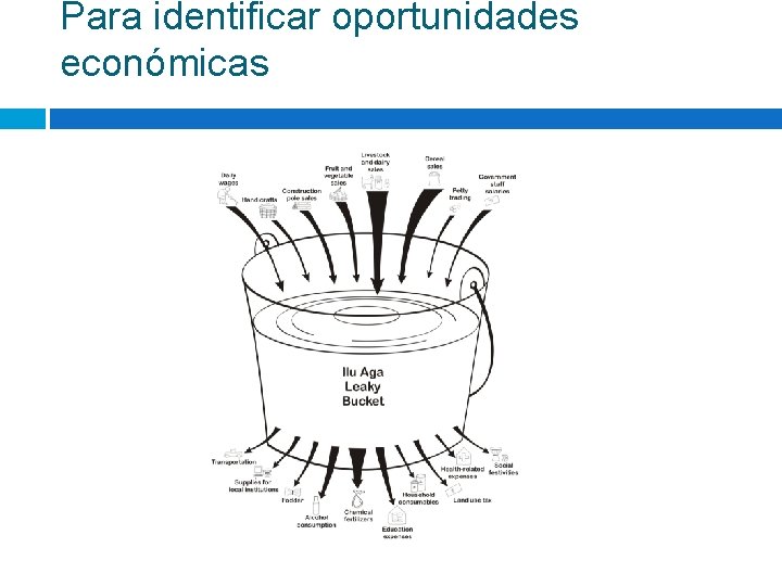 Para identificar oportunidades económicas 