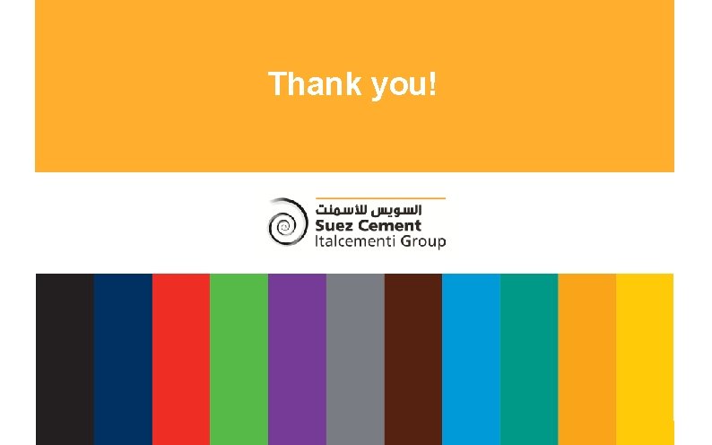 Suez Cement Group Thank you! 