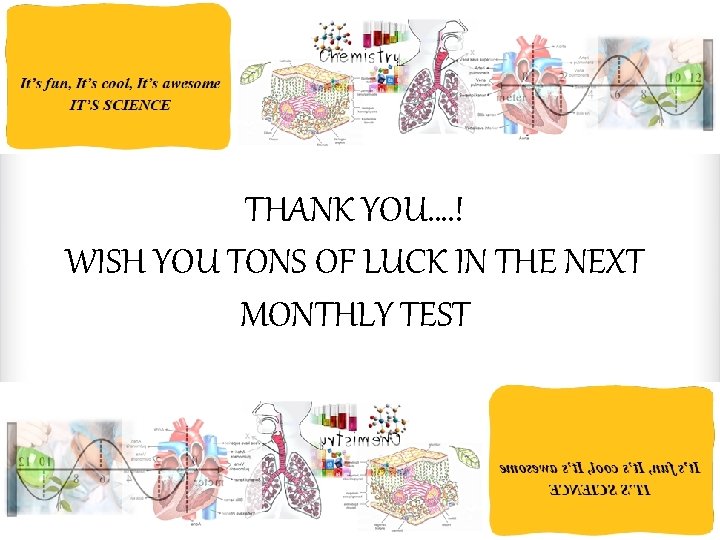 THANK YOU…. ! WISH YOU TONS OF LUCK IN THE NEXT MONTHLY TEST 