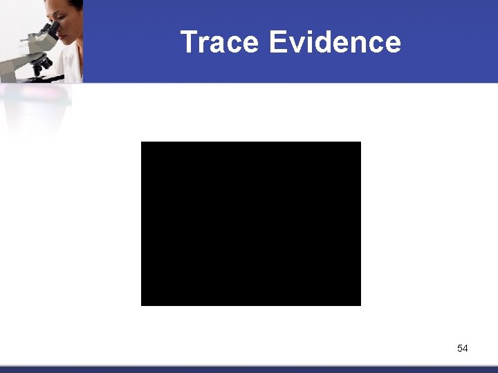 Trace Evidence 54 