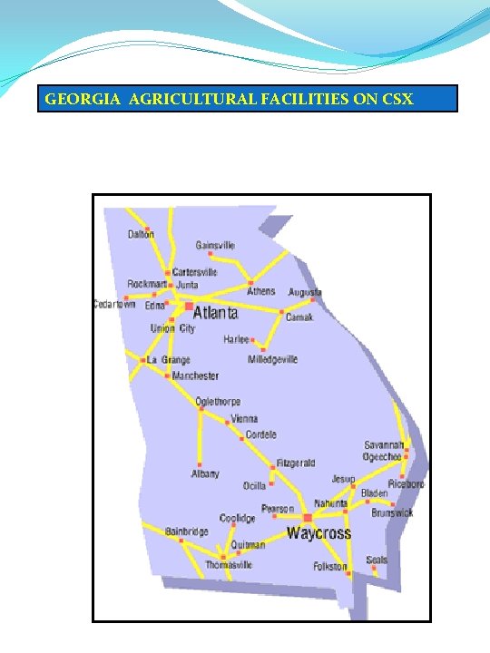 GEORGIA AGRICULTURAL FACILITIES ON CSX 