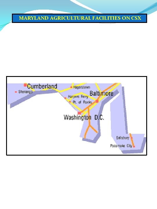 MARYLAND AGRICULTURAL FACILITIES ON CSX 