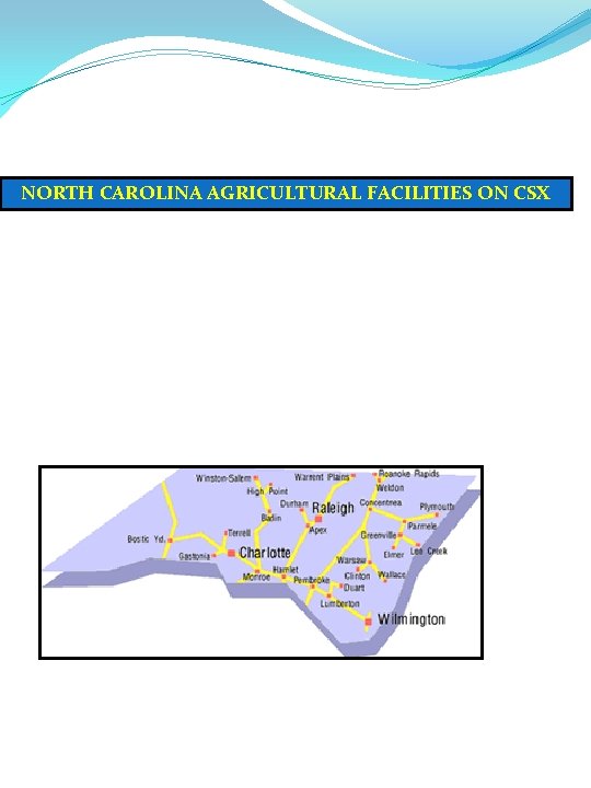 NORTH CAROLINA AGRICULTURAL FACILITIES ON CSX 