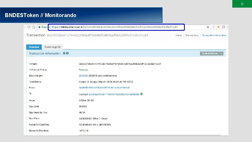9 BNDESToken // Monitorando 