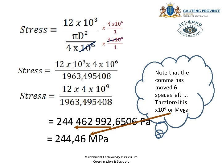 Note that the comma has moved 6 spaces left. . . Threfore it is