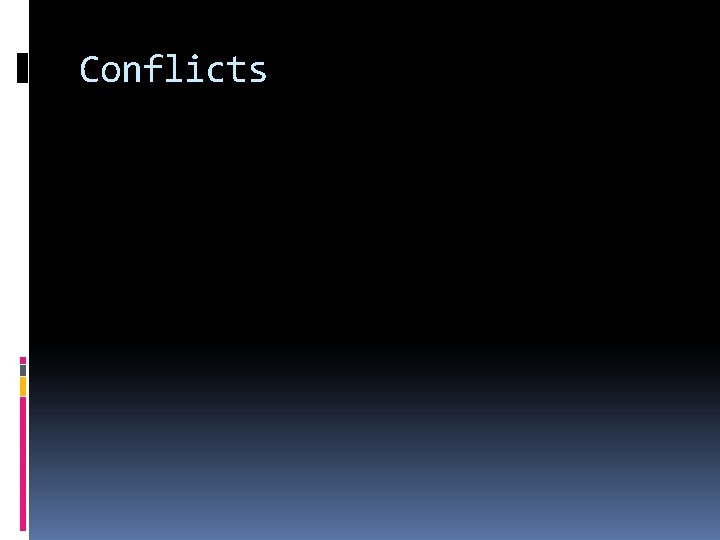 Conflicts 