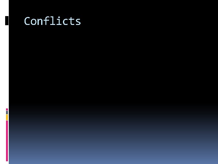 Conflicts Conflicts