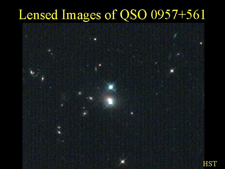 Lensed Images of QSO 0957+561 HST 
