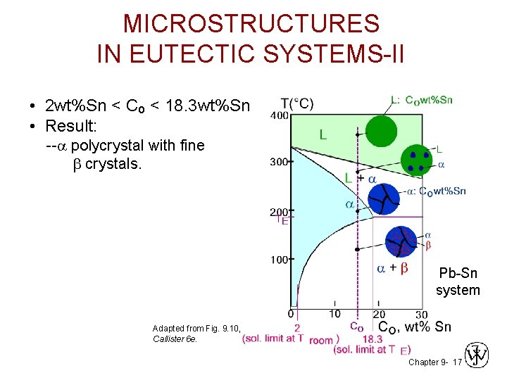 MICROSTRUCTURES IN EUTECTIC SYSTEMS-II • 2 wt%Sn < Co < 18. 3 wt%Sn •