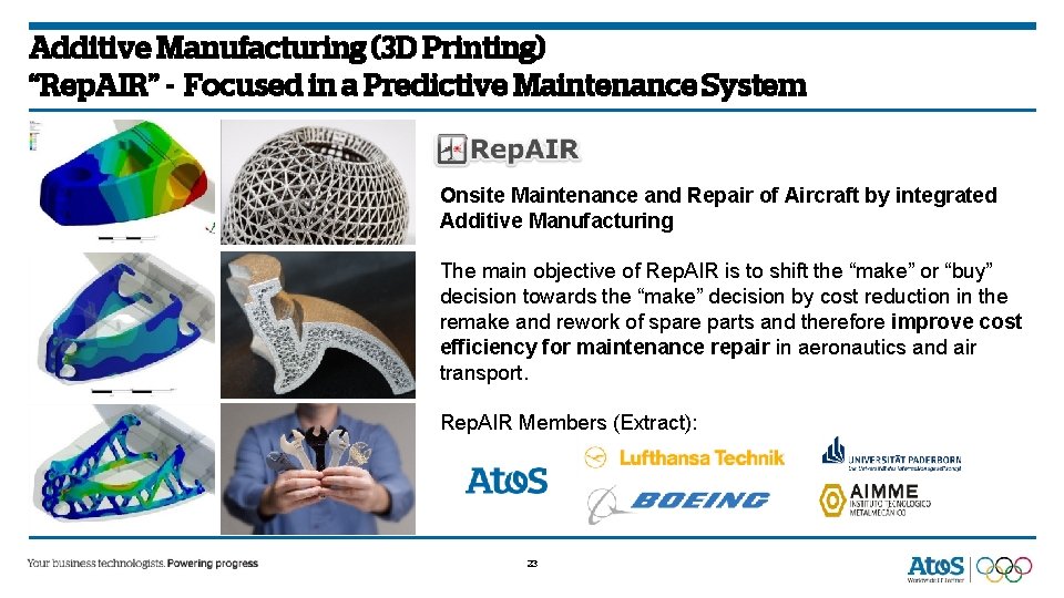 Additive Manufacturing (3 D Printing) “Rep. AIR” - Focused in a Predictive Maintenance System Additive Manufacturing (3 D Printing) “Rep. AIR” - Focused in a Predictive Maintenance System